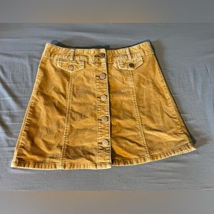 Urban Outfitters (BDG brand) Mustard Mini Skirt Size 6